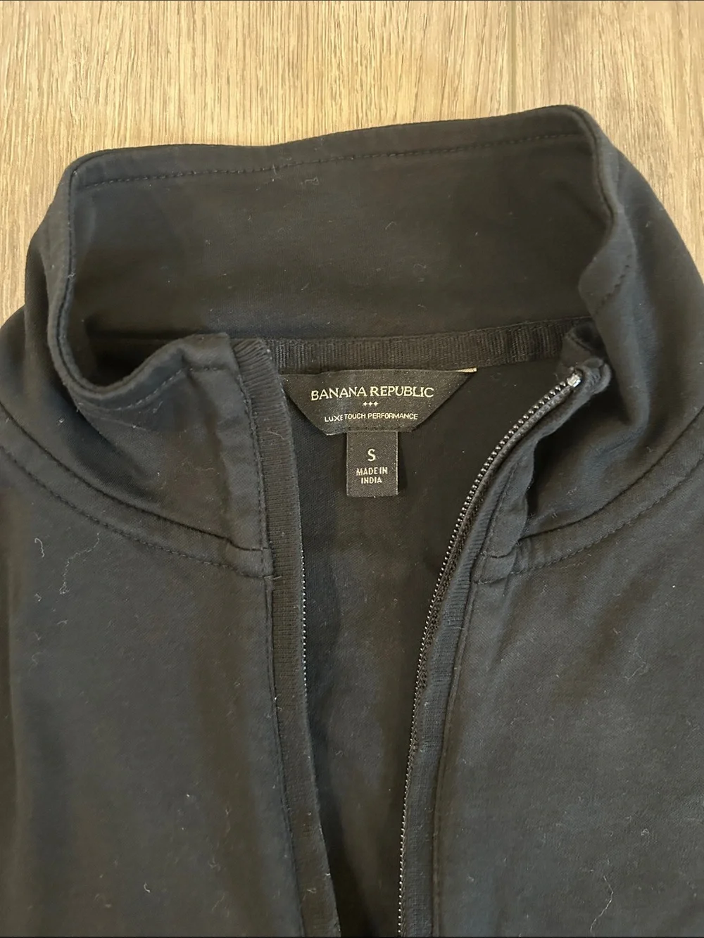 Banana Republic Men's Black Quarter-Zip Luxe Touch Performance Size Small